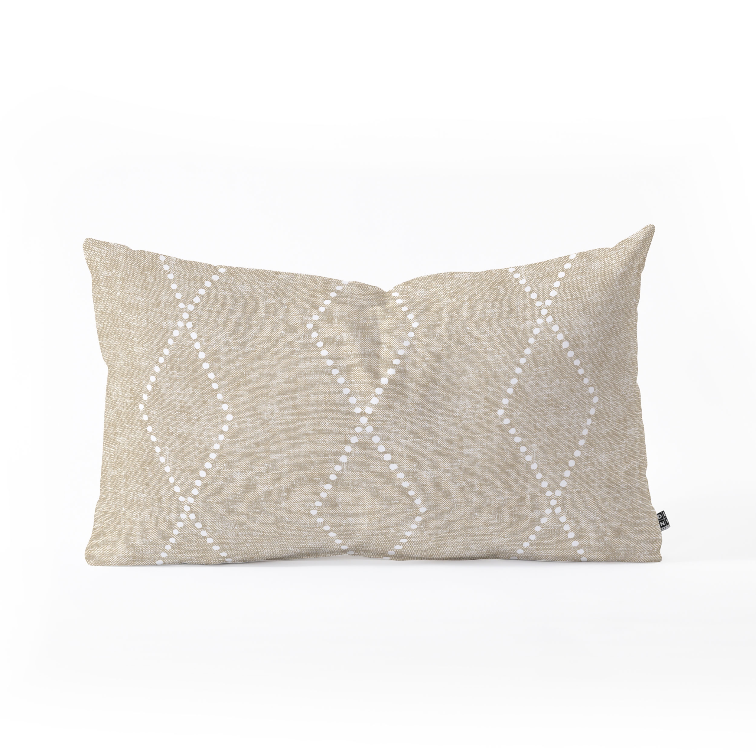Geometric Boho Diamonds by Little Arrow Design Co - Oblong Throw Pillow 24" x 13" - Image 0