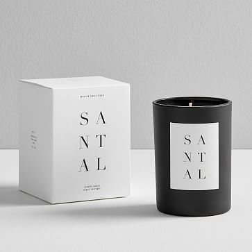 BCS Noir Boxed Candle, Black + White, Hinoki Cypress - Image 2