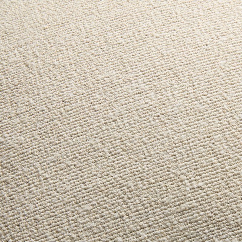 Strada Natural Woven Italian Wool Throw Pillow Cover 20"x20" - Image 1