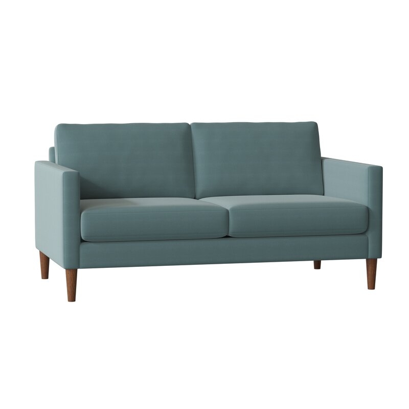 Hekman Metro 65"" Square Arm Loveseat with Reversible Cushions - Image 0