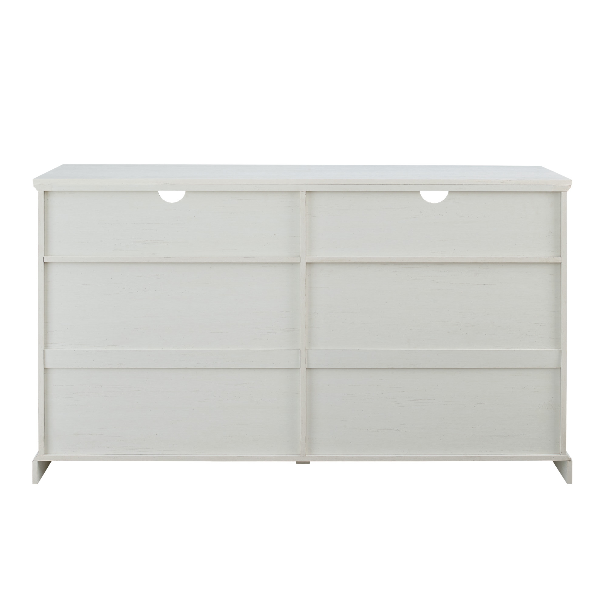 Hazel Glass 4 Door TV Stand – White Wash - Image 4