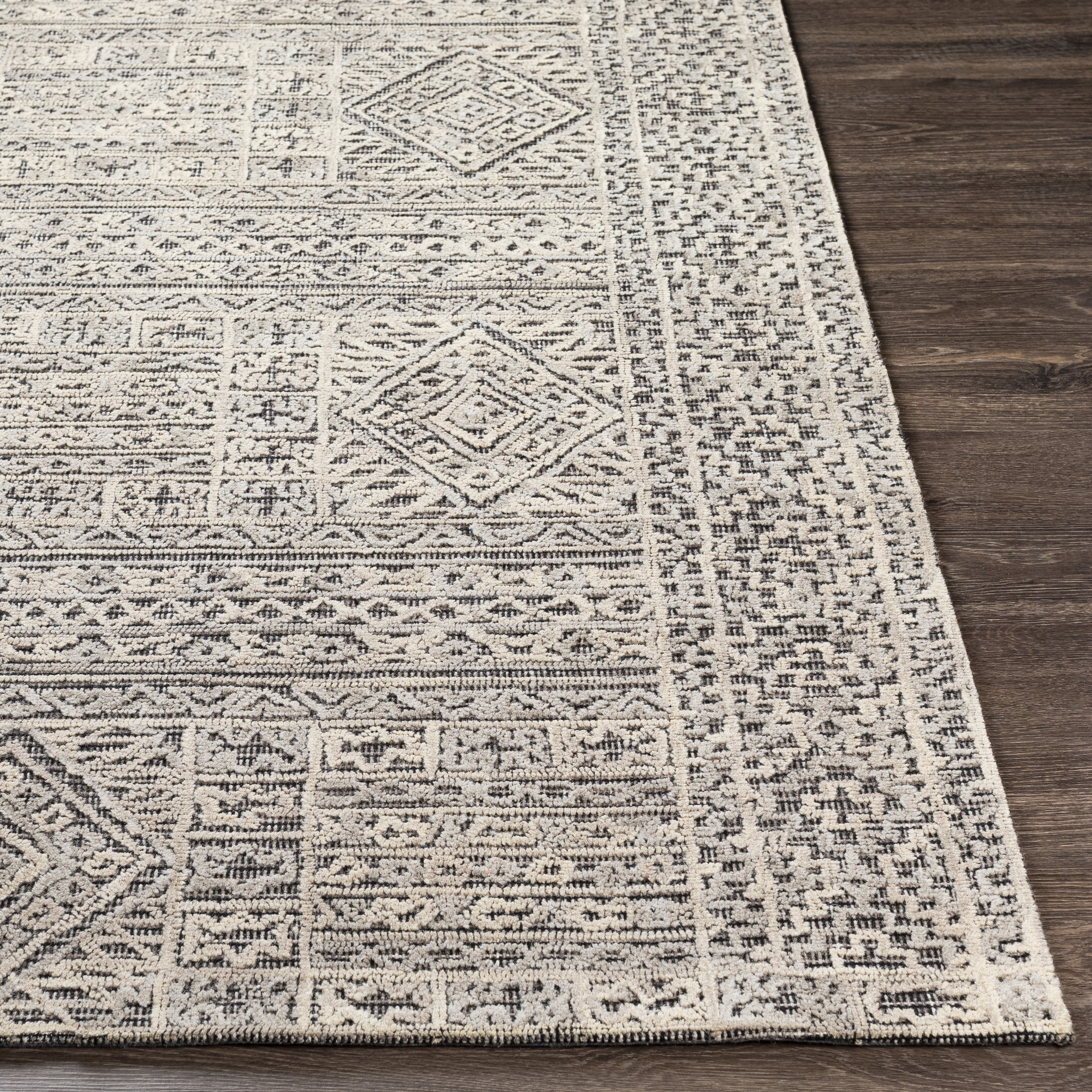 Oakland Beige Indoor 8' x 10' Handmade Rug - Image 2
