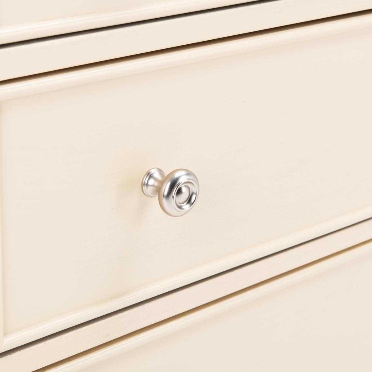 Basie 3 Drawer Chest - Antique Beige / Mirror - Safavieh - Image 3