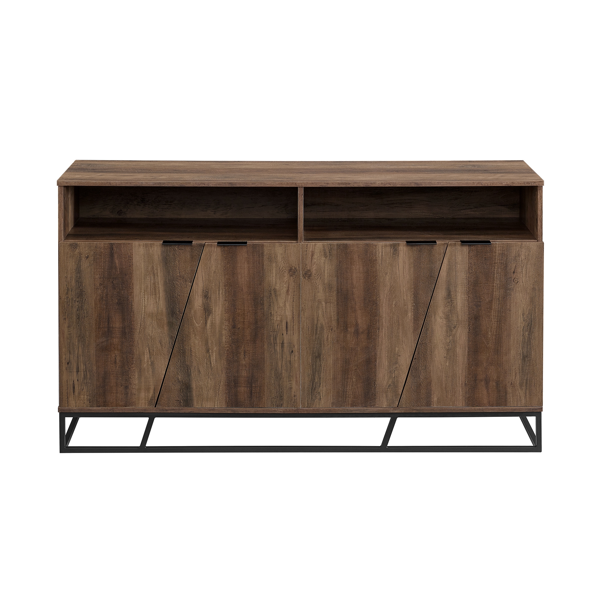 Ian 58" Angled Door Sideboard - Rustic Oak - Image 0