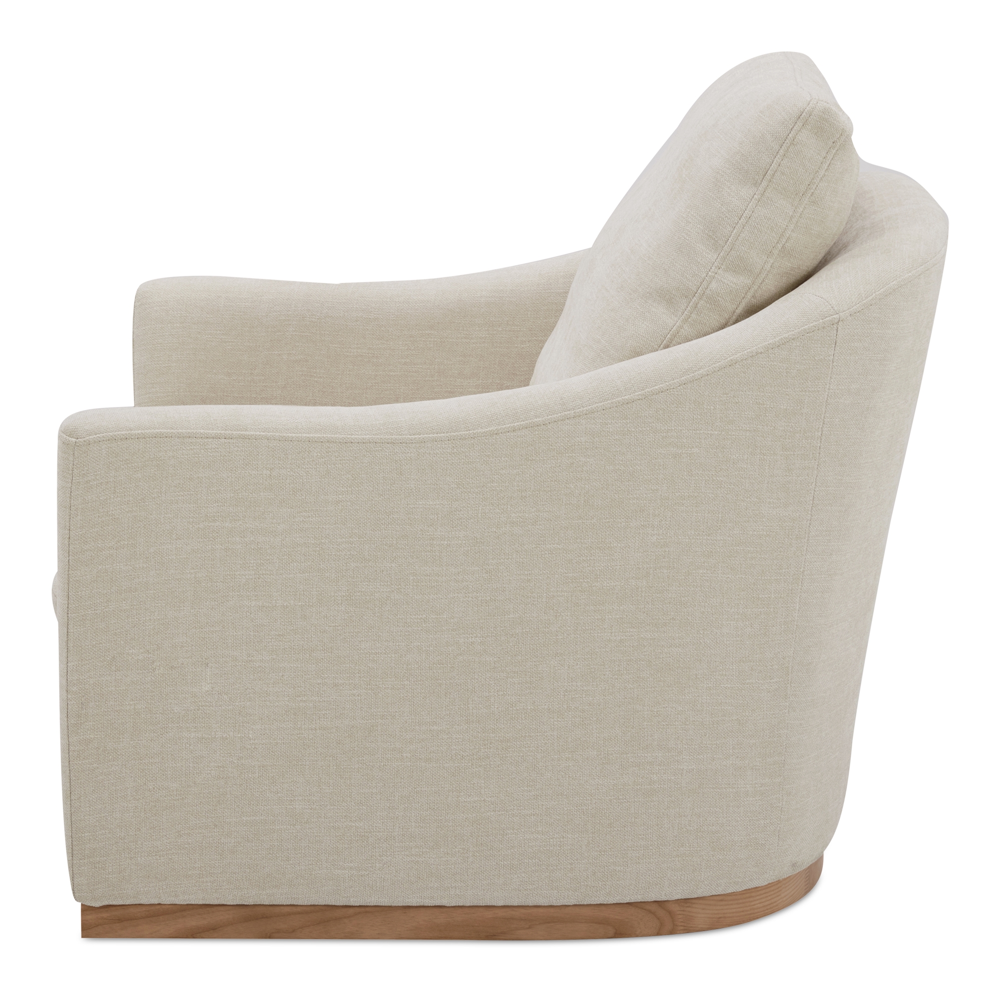 Linden Swivel Chair Soft Beige - Image 2