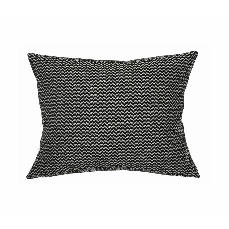 TOSS by Daniel Stuart Studio Bergen Throw Pillow Color: Black, Size: 15'' x 20'' - Image 0