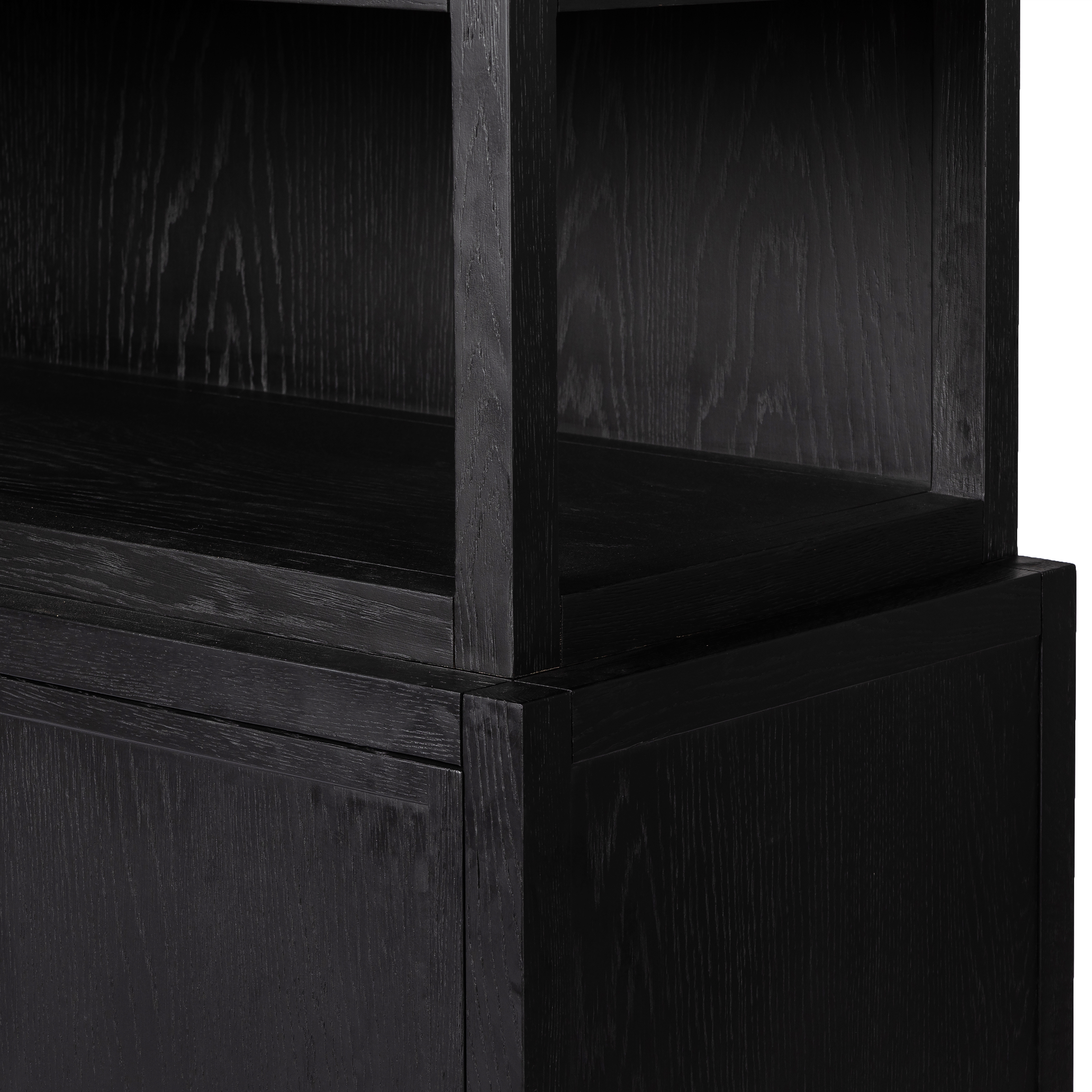 Hopkins Bookcase-Brushed Ebony Oak Vnr - Image 7