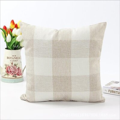 Ea Square Cotton Pillow Cover & Insert- set of 2 - Image 0