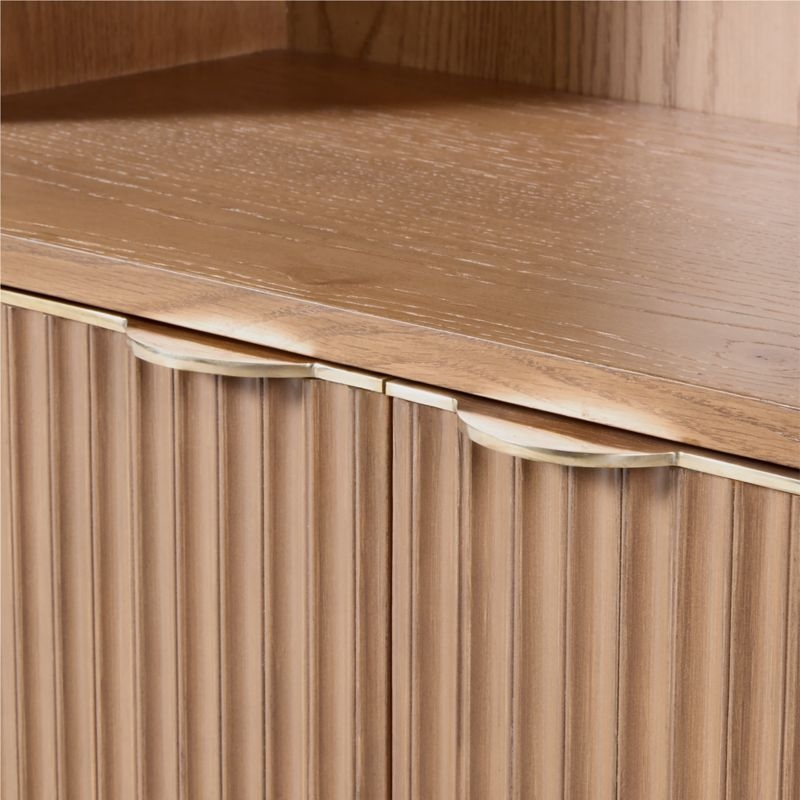 Davison Fluted Oak Bookcase - Image 3