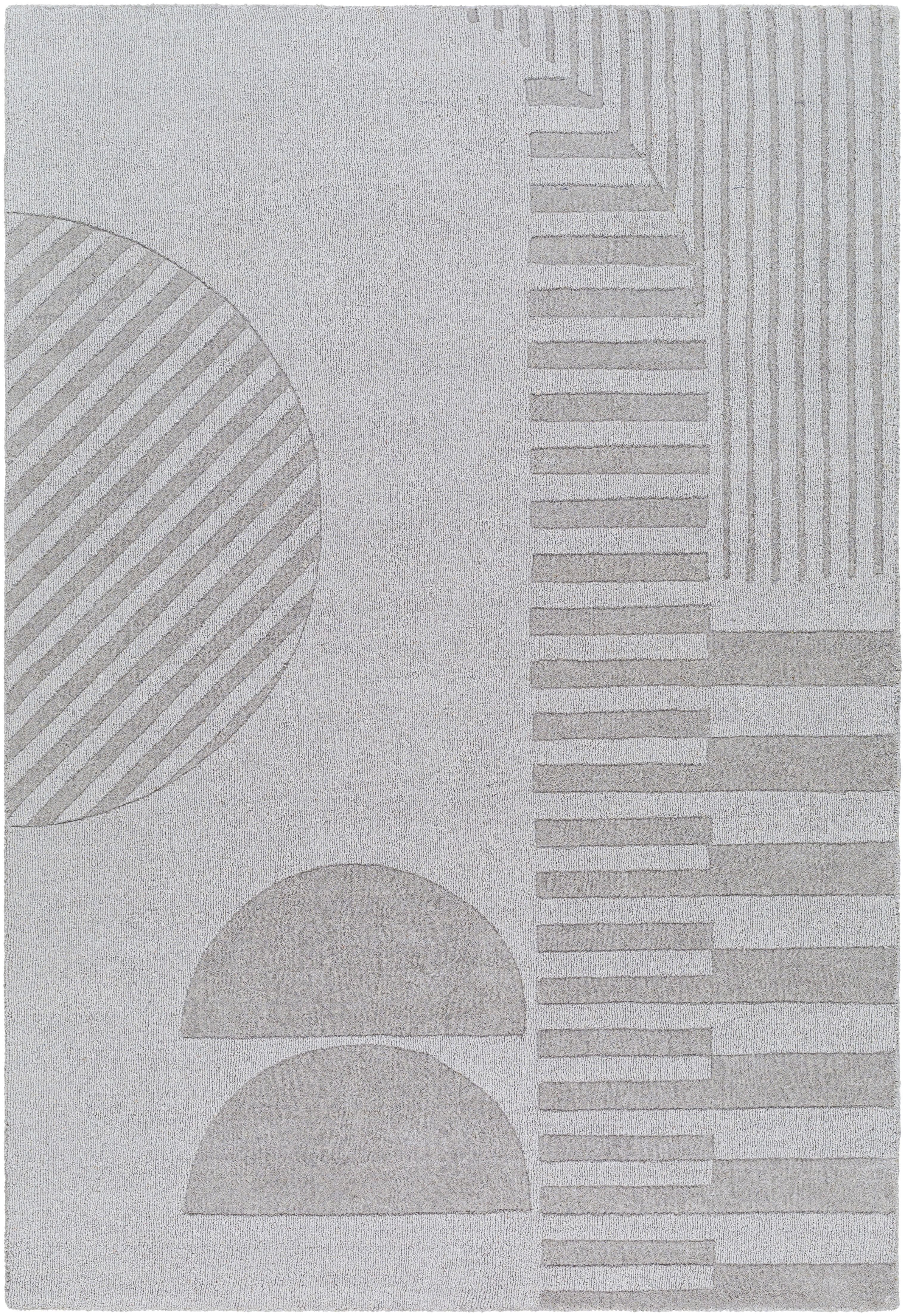 Mystique Gray Indoor 9' x 12' Handmade Rug - Image 0