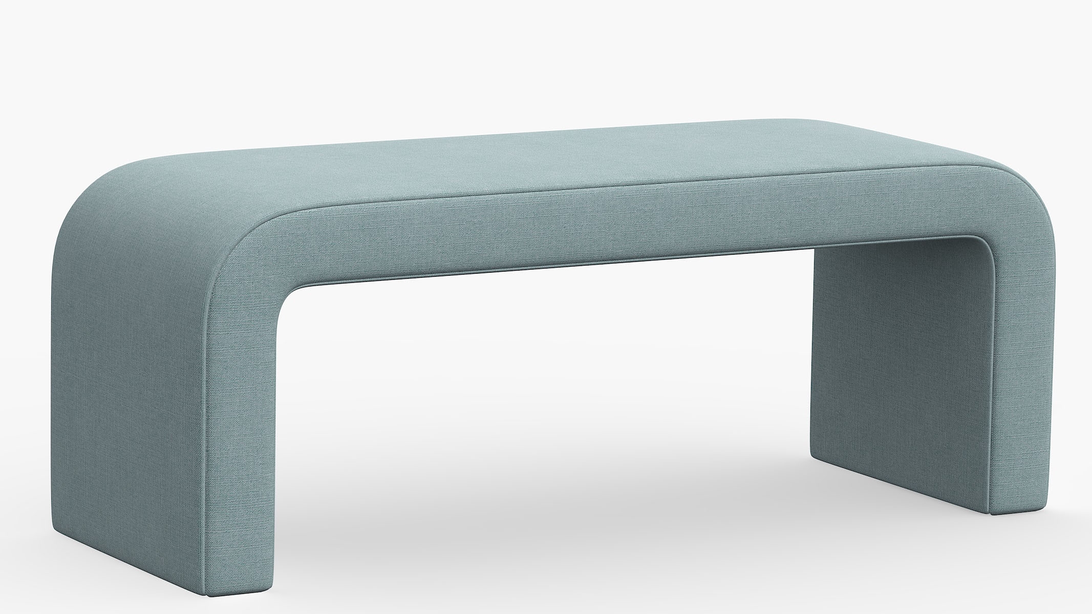 Waterfall Bench, Seaglass Everyday Linen - Image 0