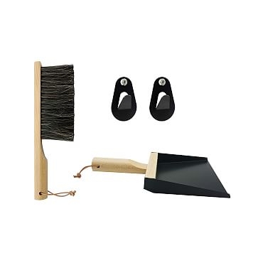 Mr. and Mrs. CLYNK Dustpan, Brush and Hooks Coffret Gift Set Black - Image 0