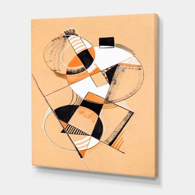 Colored Geometric Abstract Compositions V - Modern Canvas Wall Art Print PT35768 - Image 0