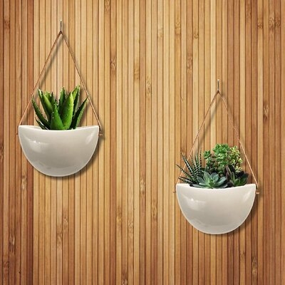 Felippe 2 - Piece Artificial Plant in PotSet - Image 0