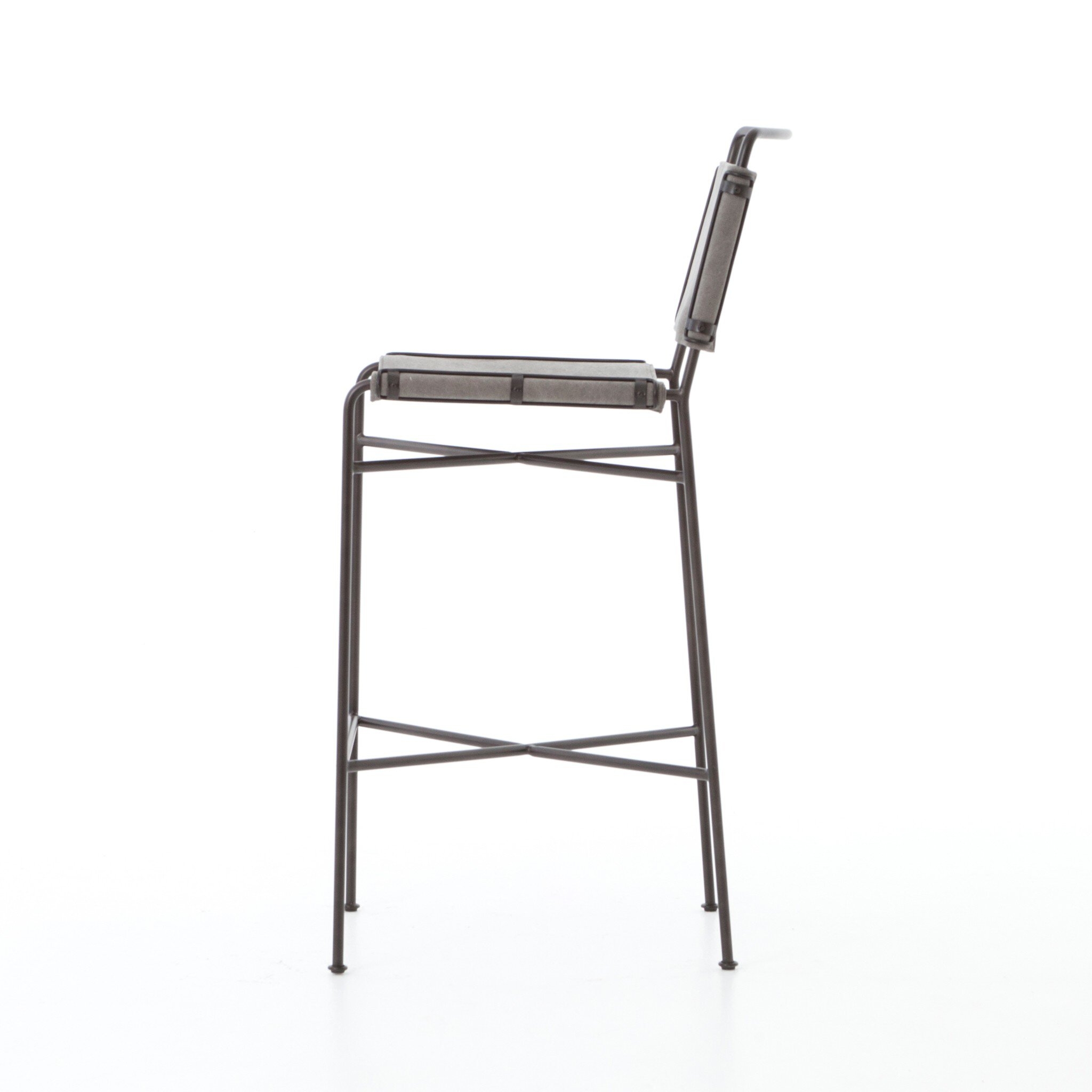 Wharton Bar + Counter Stool - Stonewash Grey - Image 5