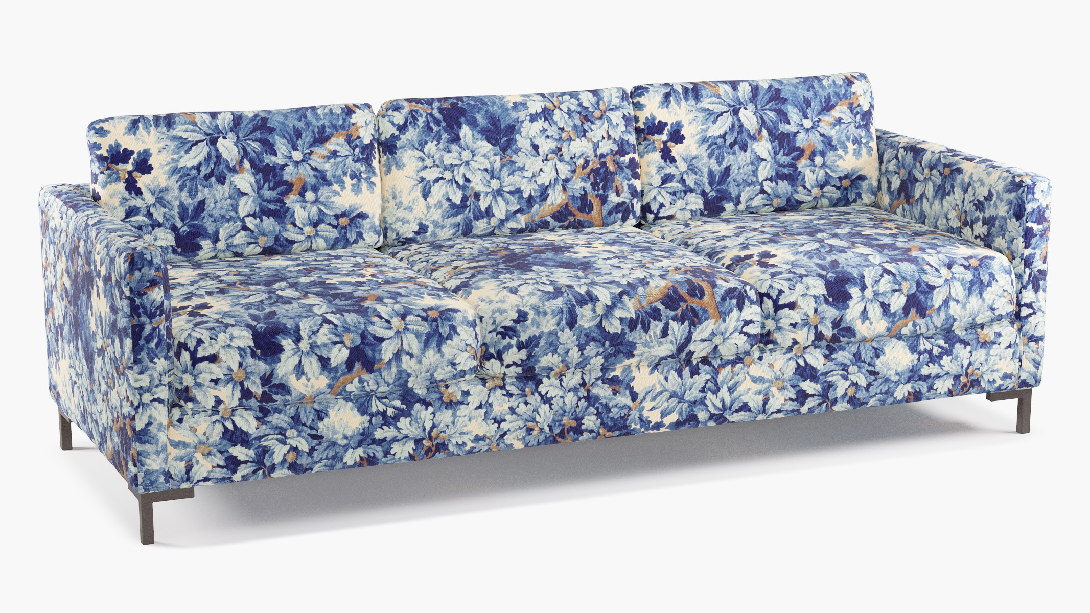 Modern Sofa, Limoges Bois De Chene, Bronze L Leg - Image 1