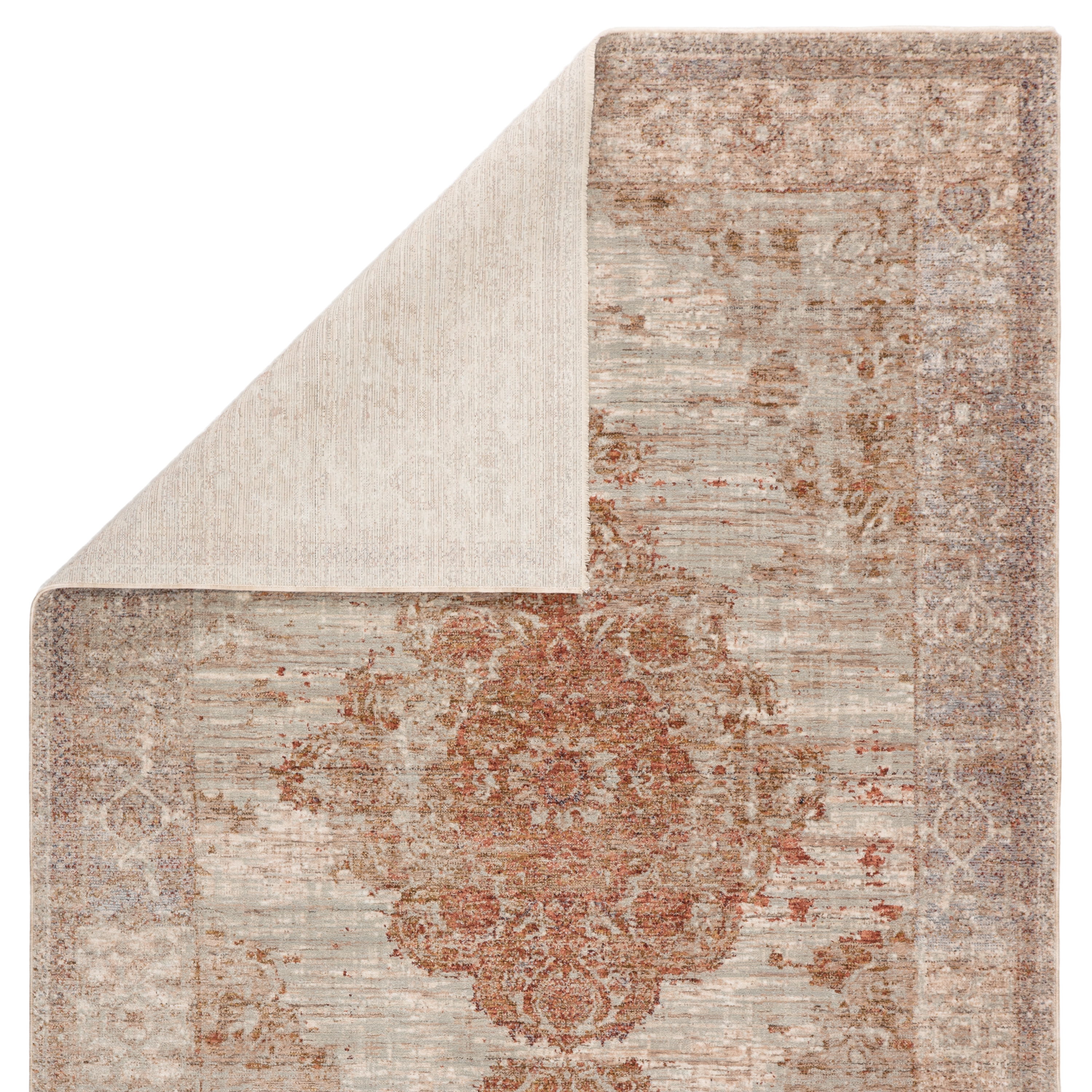 Beatty Medallion Area Rug, Tan & Rust, 8' x 10' - Image 2