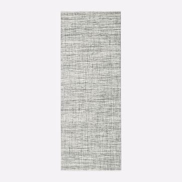 Heathered Basketweave Wool Rug, 2x3, Steel - Image 3