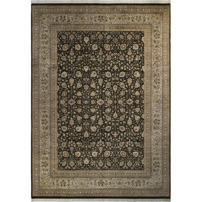 One-of-a-Kind Bellville Hand-Knotted 1960s Charcoal 10' x 14'3" Wool Area Rug - Image 0
