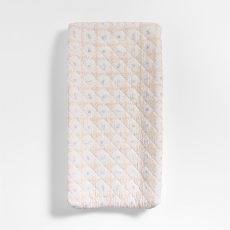 Lulot Green Seascape Supersoft Baby Changing Pad Cover by Jake Arnold - Image 3