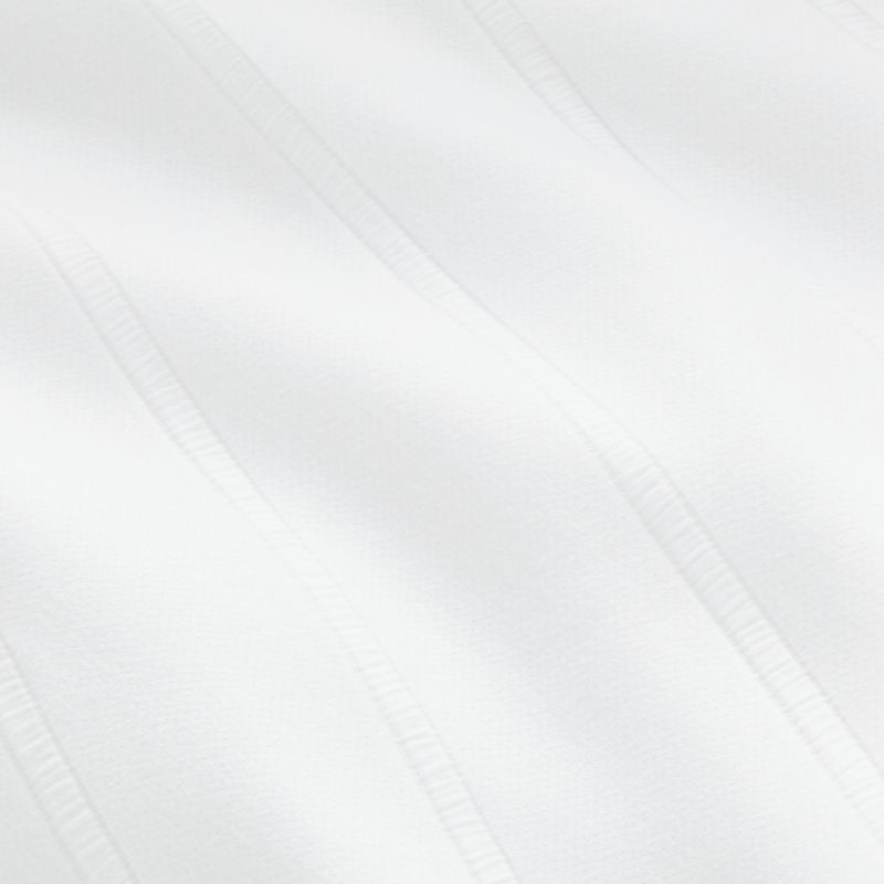 Brito White Stitched Full/Queen Duvet Cover - Image 1