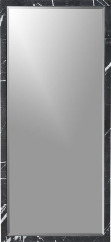 Black Marble Mirror Rectangle 18"x39.5" - Image 2