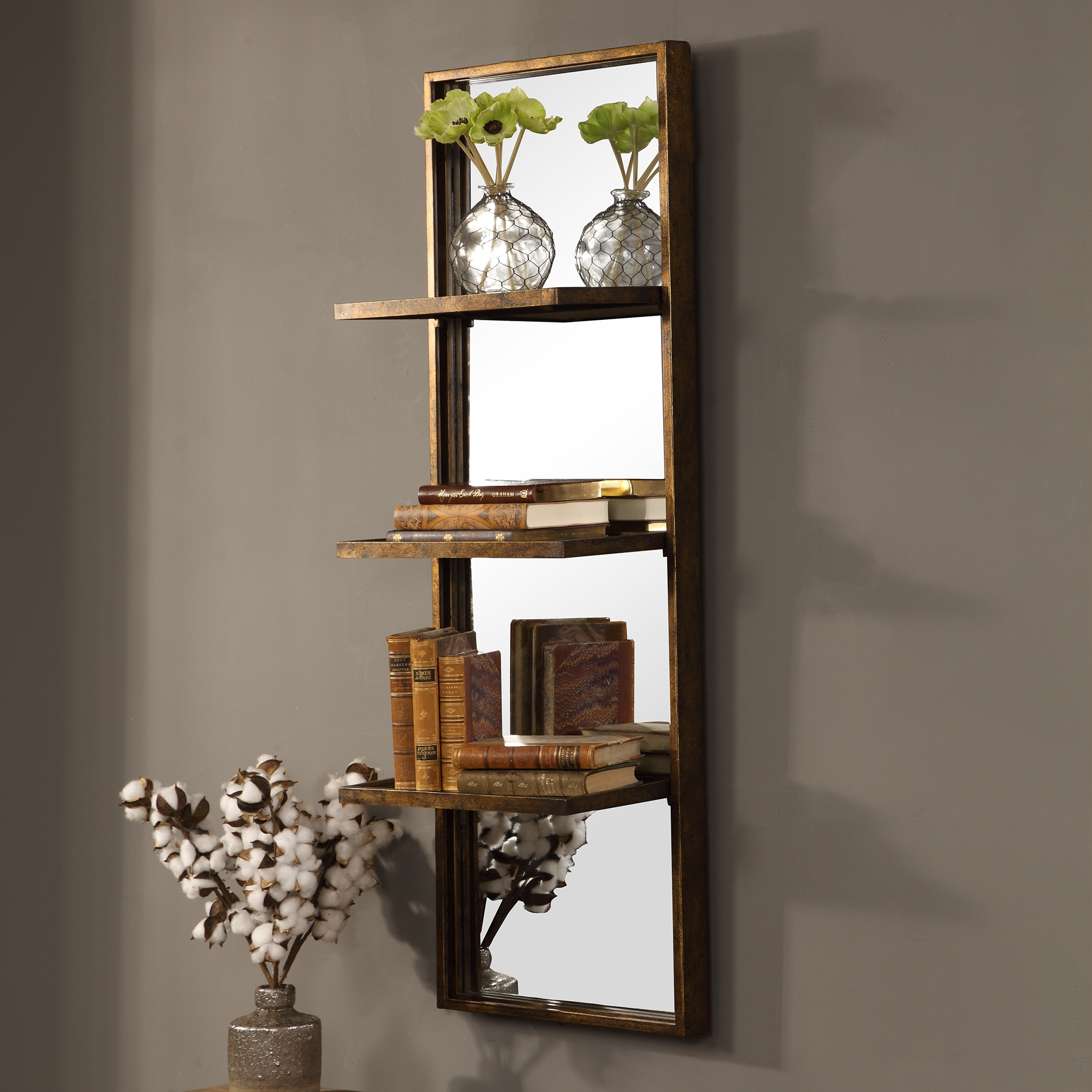 Dalis Mirrored Wall Shelf - Image 2