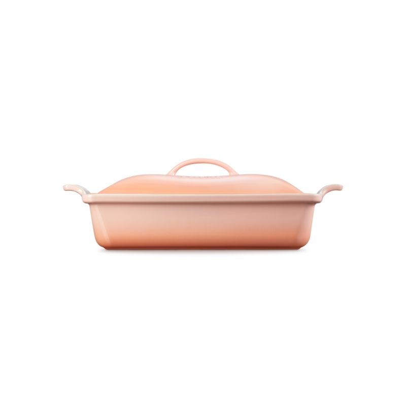 Le Creuset ® Heritage Peche Rectangular Casserole Dish with Lid - Image 2