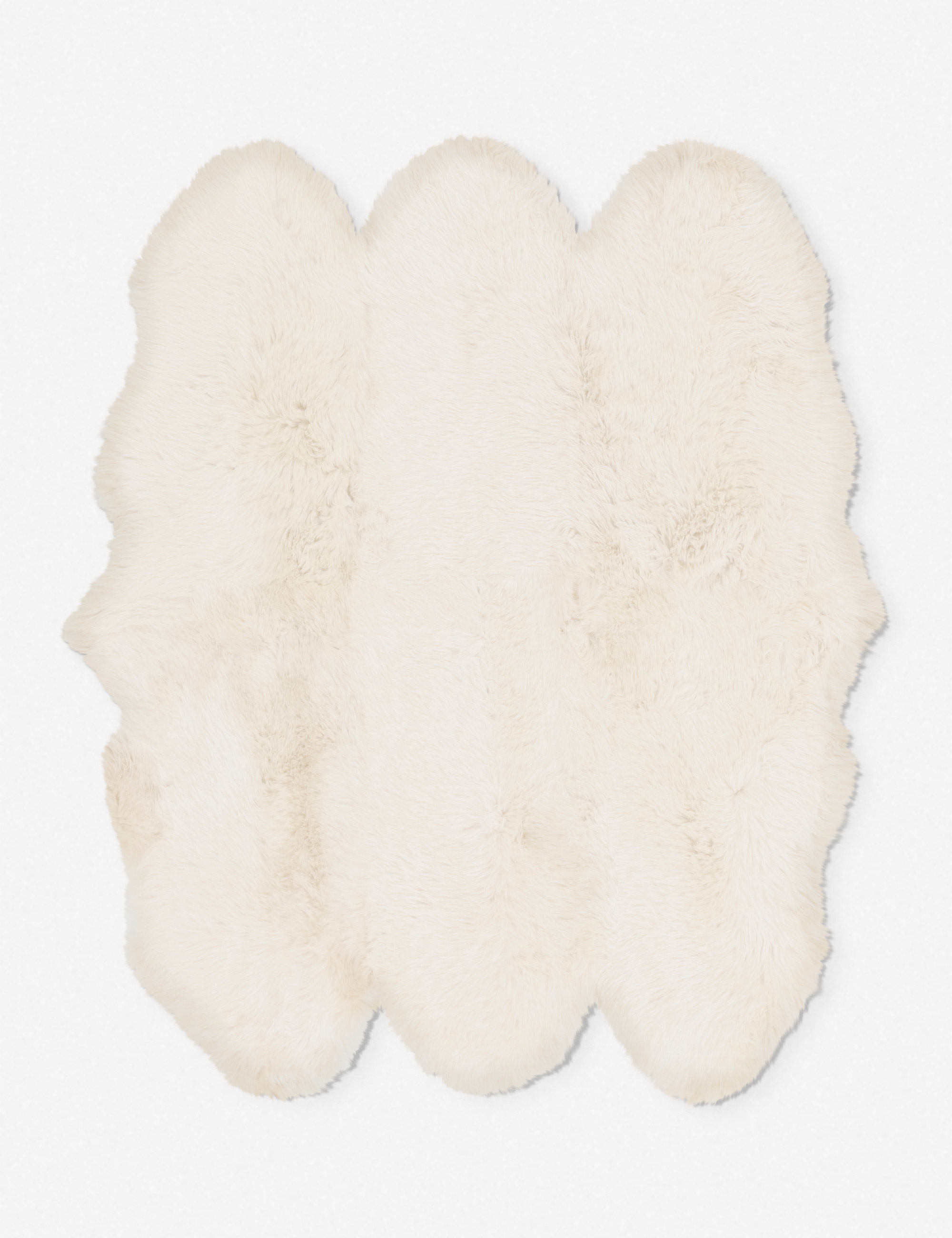 Alma Sheepskin Rug, White 2' x 6' - Image 6