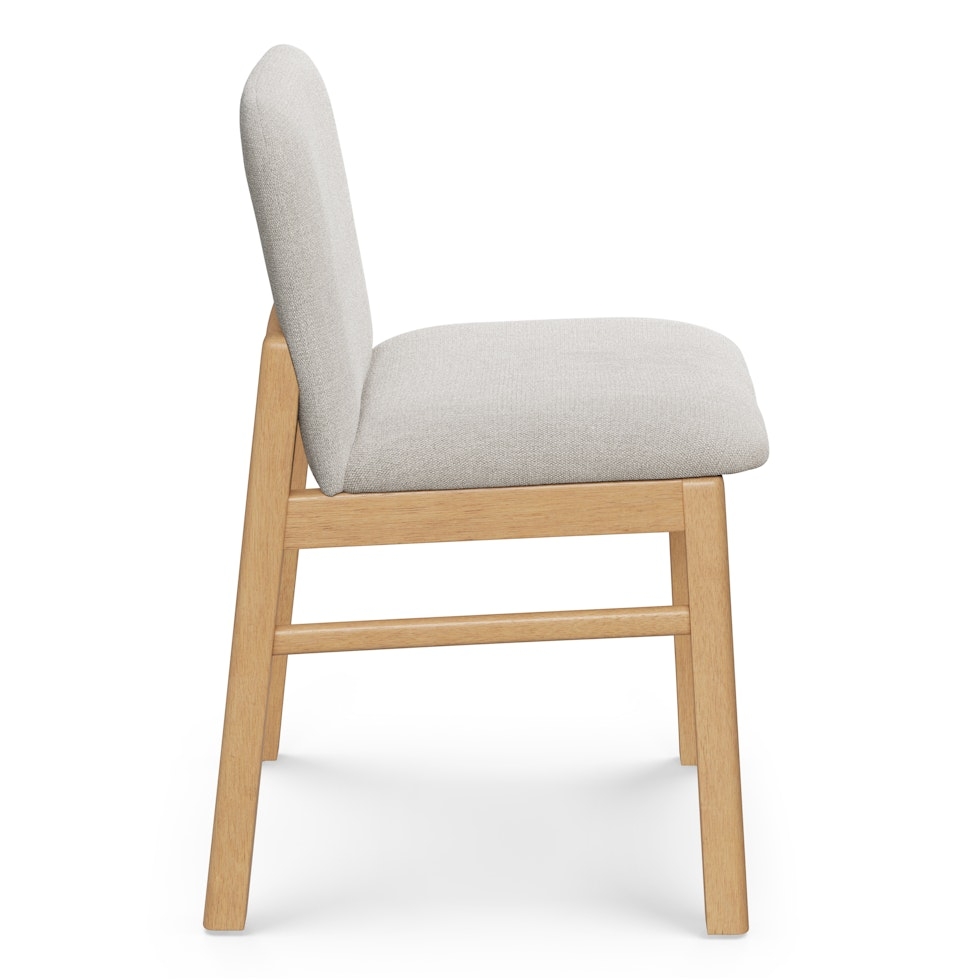 Mikkel Dining Chair - White Oak and Santolina Gray - Image 2
