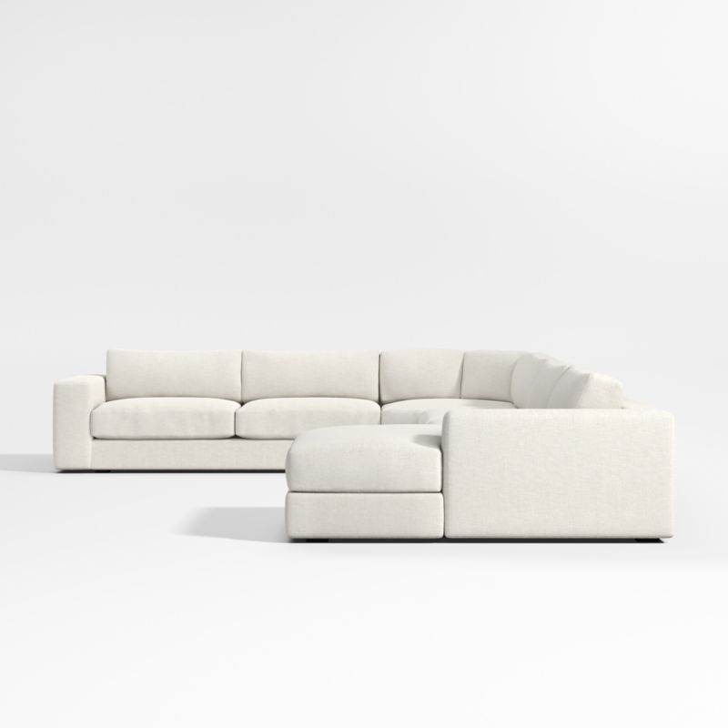 Oceanside Low 4-Piece Sectional Sofa with Wedge - Image 1