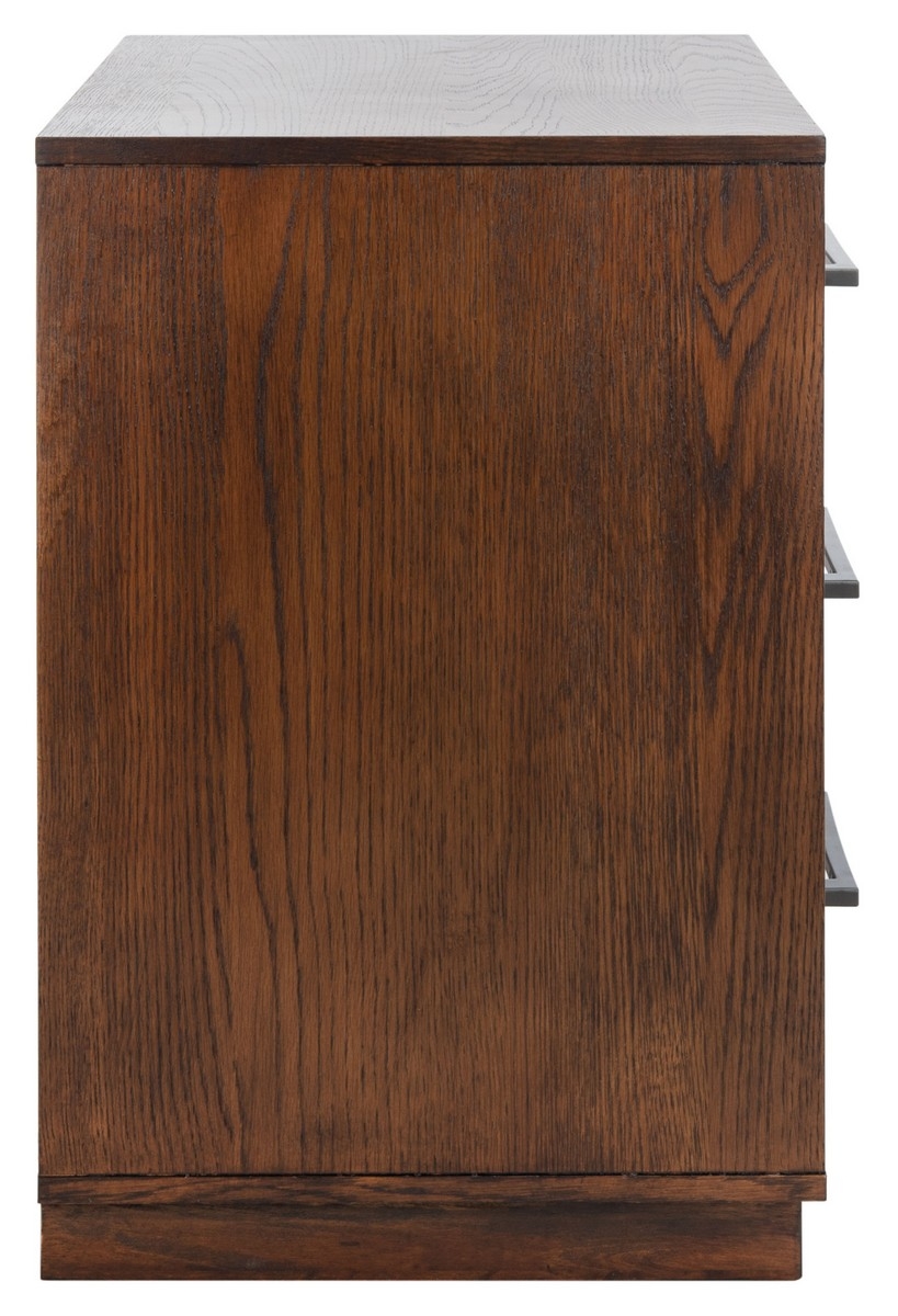 Mallory 3 Drawer Nightstand - Dark Brown - Image 8