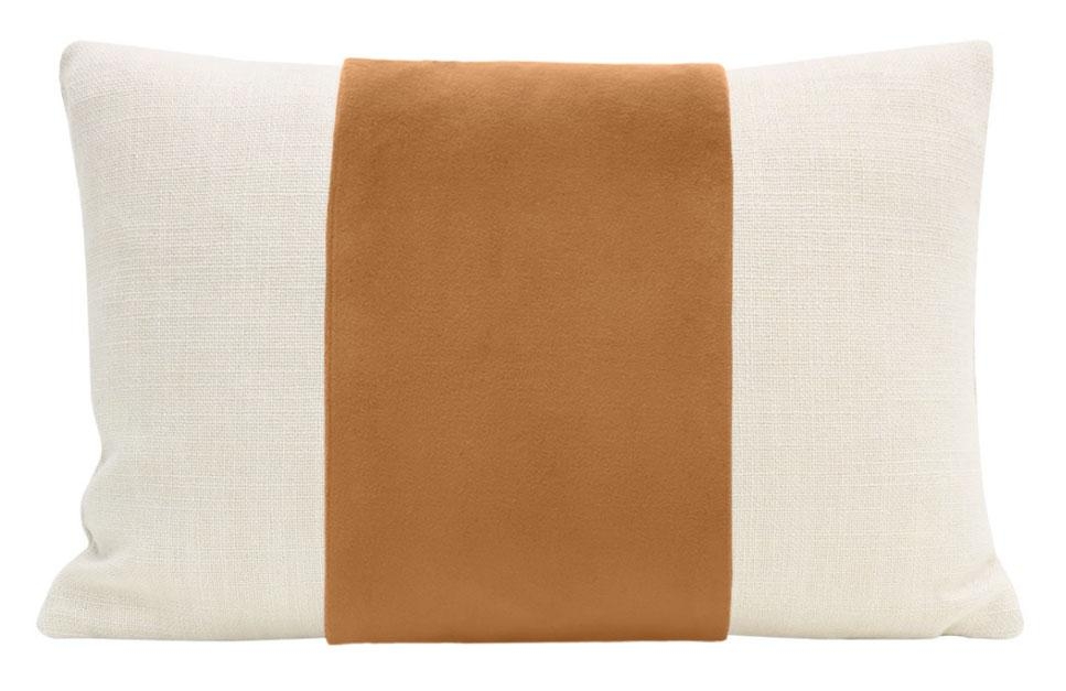 The Little Lumbar Panel Classic Velvet Pillow Cover, Tuscan, 12" x 18" - Image 0