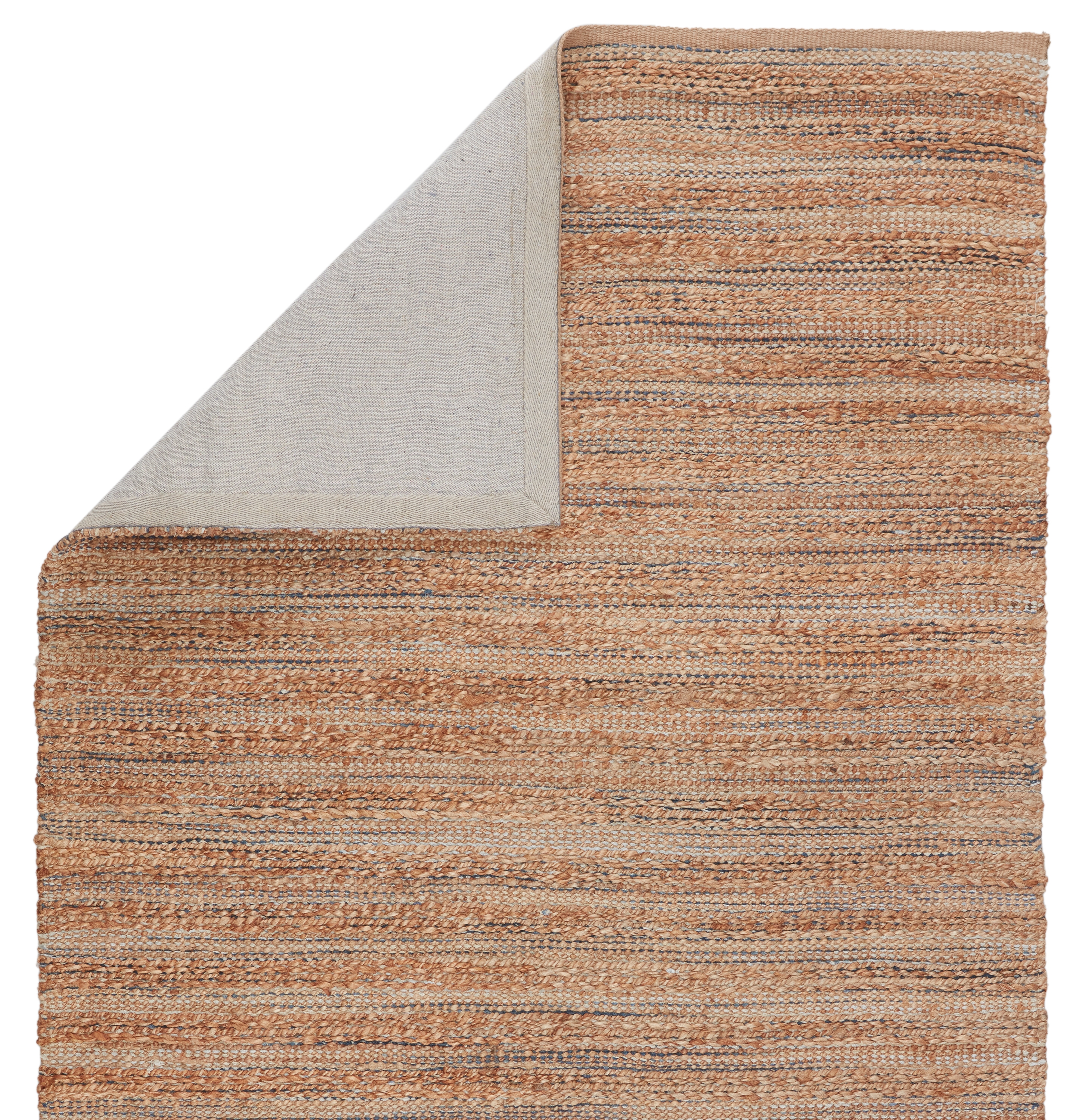 Canterbury Natural Solid Beige/ Blue Runner Rug (2'6"X9') - Image 2