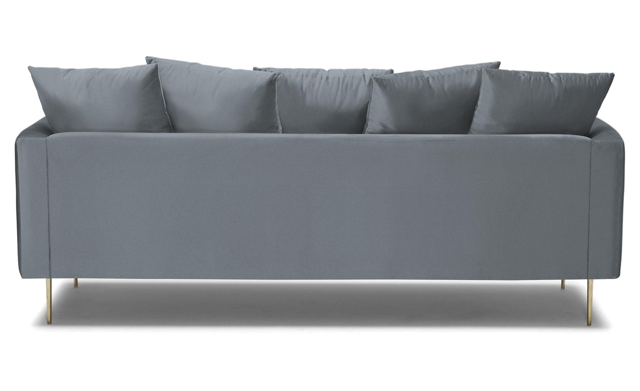Gray Aime Mid Century Modern Sofa - Synergy Pewter - Image 4