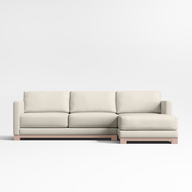 Gather Wood Base 2-Piece Sectional Sofa - Image 0