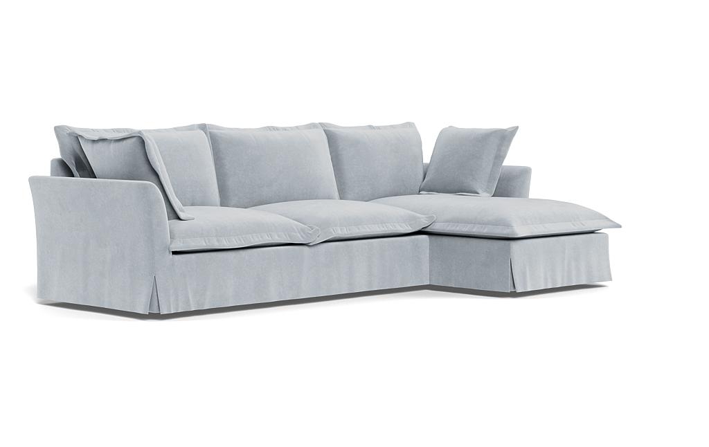 Skylar Slipcovered Right Chaise Sectional - Image 1