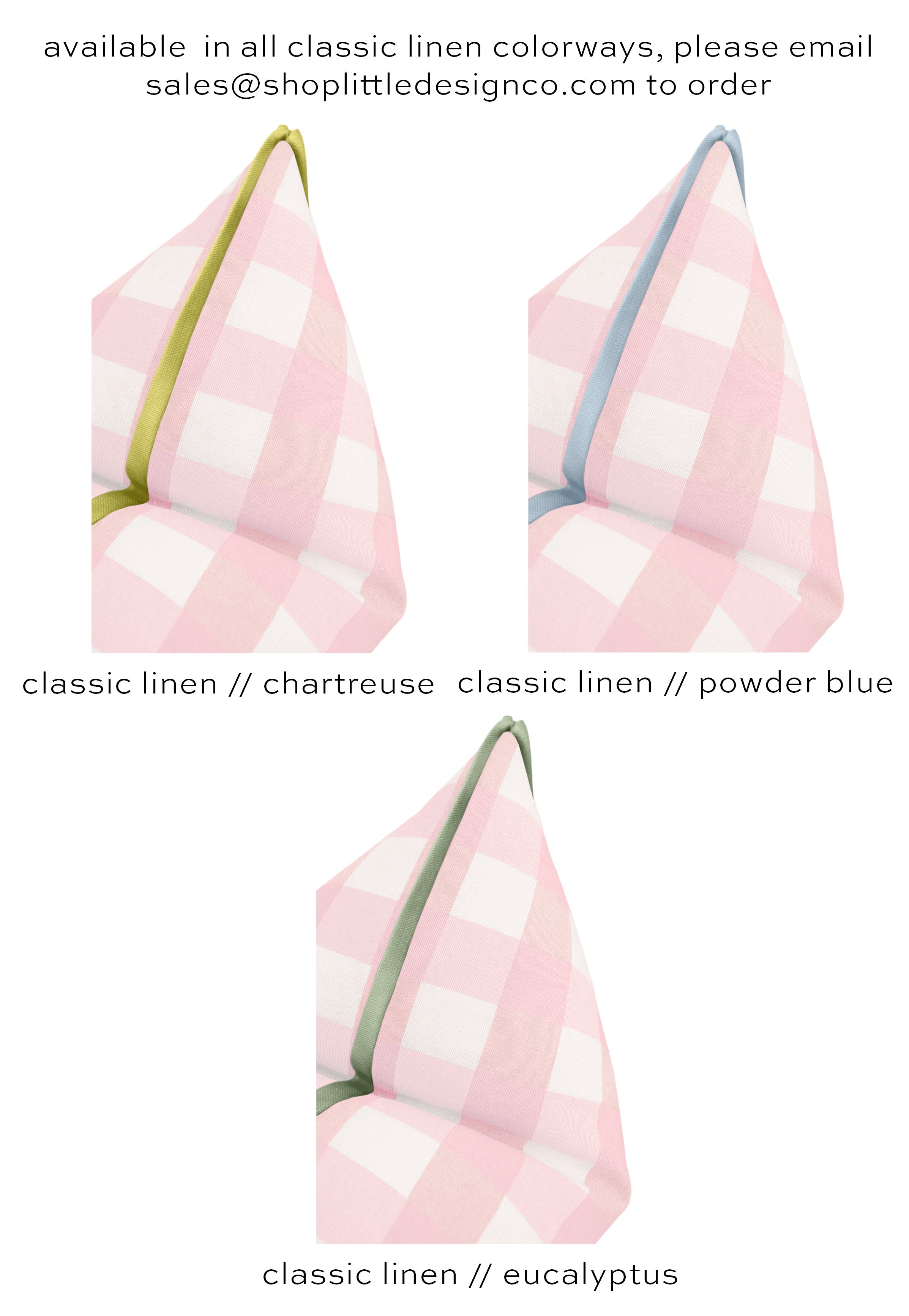 CHARLESTON CHECK // PRIMROSE | LDC - 20" X 20" / BUTTERFLY FLANGE / Chartreuse - Image 3