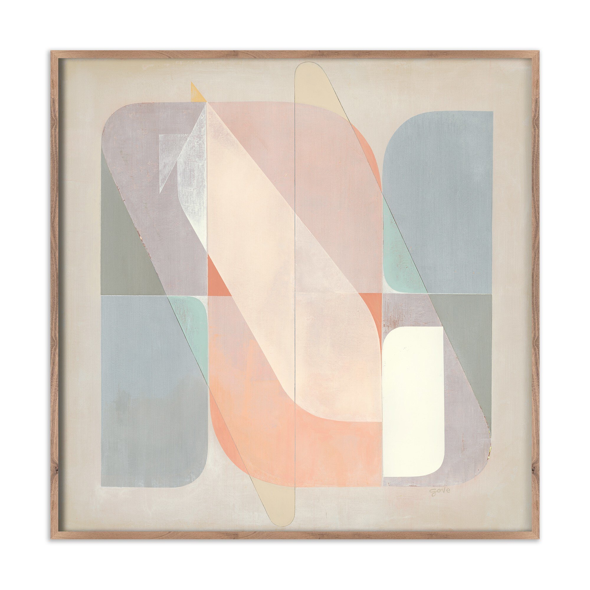 Righting The Ship by Greg Gove - Rustic Walnut Floater - Image 0