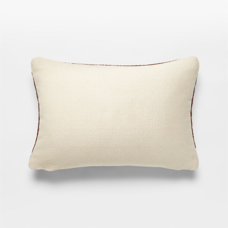 Route Leather Chocolate Pillow, Chocolate, 18" x 12" - Image 2