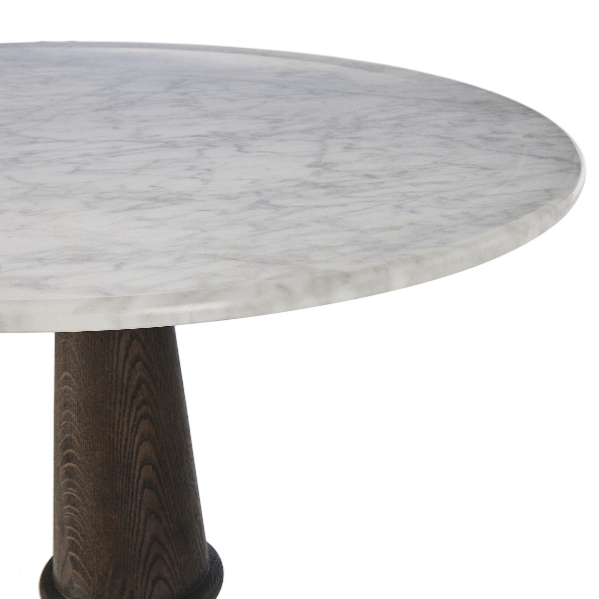 Goetz Bistro Table - Honed White Marble - Image 11