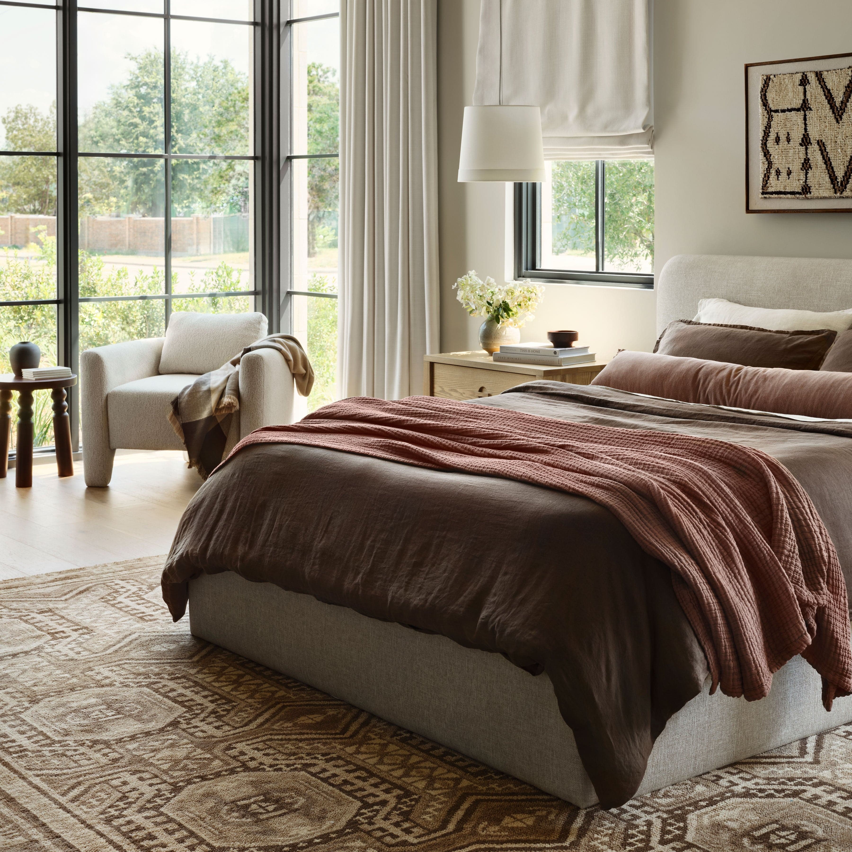 The Citizenry Alpine Bed Tall Headboard | Twin | Brown - Image 4