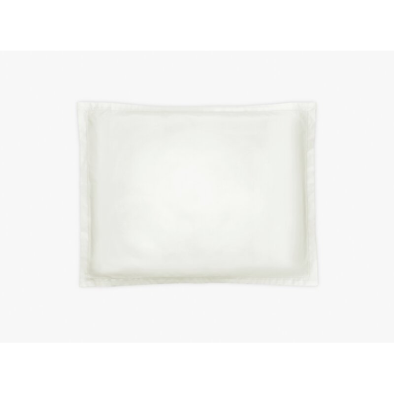 Matouk Ceylon Satin Stitch Sham Size: Boudoir, Color: Ivory - Image 0