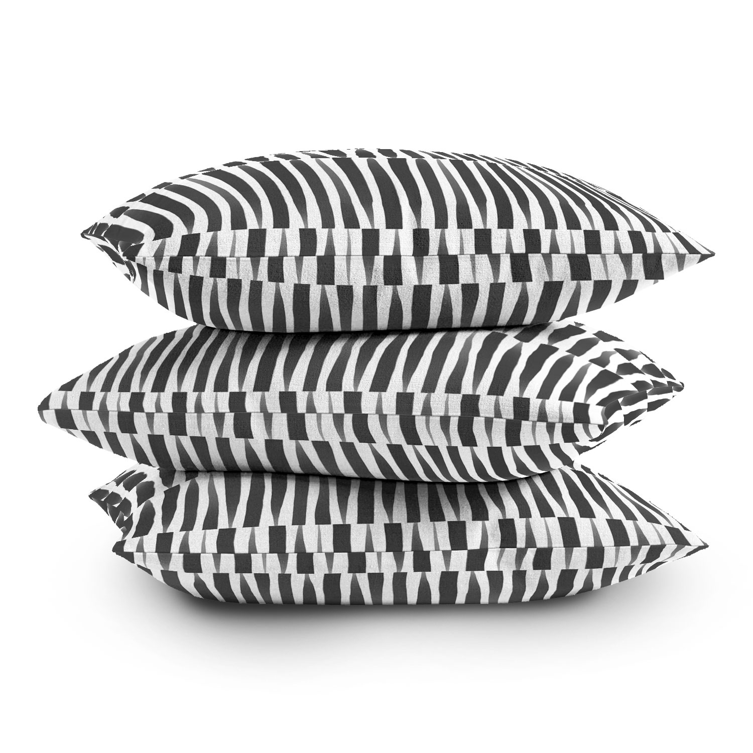 Bw Abstract Theme by Emanuela Carratoni - Outdoor Throw Pillow 18" x 18" - Image 2
