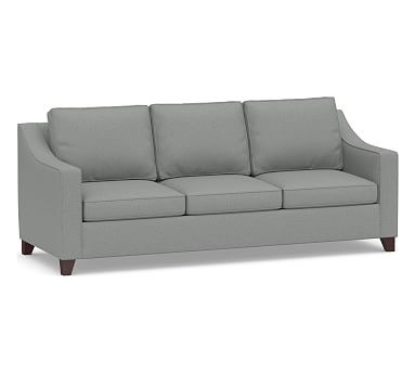 Cameron Slope Arm Upholstered Grand Sofa 95.5" 3-Seater, Polyester Wrapped Cushions, Performance Brushed Basketweave Chambray - Image 0
