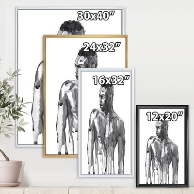 FDP35689_Handsome African Man Portrait On White I - Modern Canvas Wall Art Print - Image 0