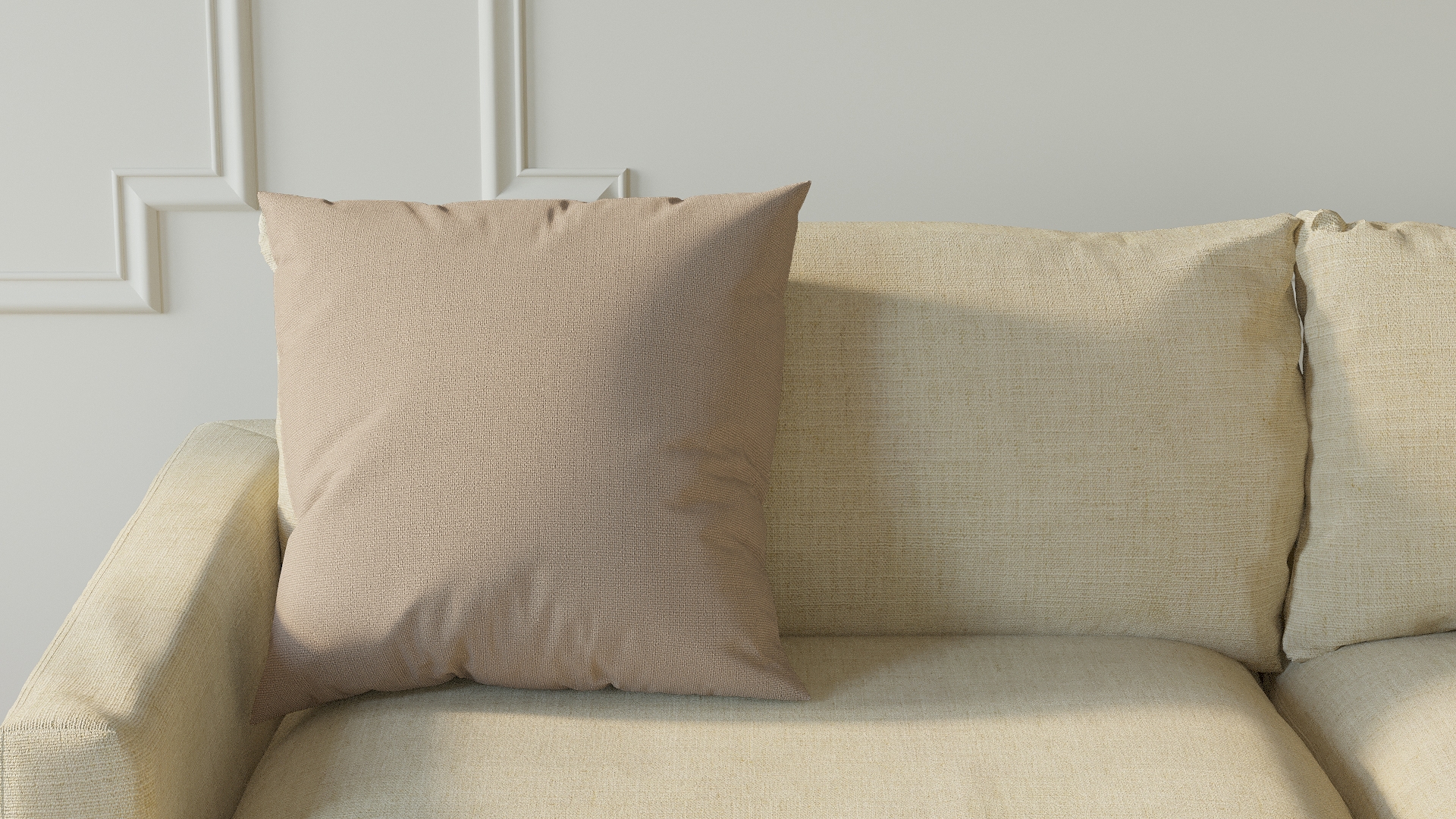Throw Pillow 20", Husk Everyday Linen, 20" x 20" - Image 2
