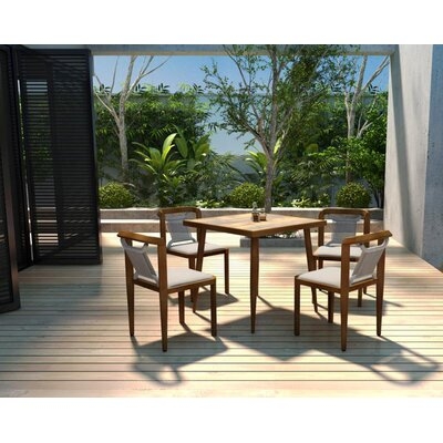 Aqif 5 PC Outdoor And Indoor Dining Table Set - Image 0
