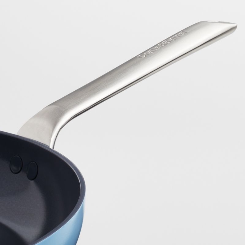 Crate & Barrel EvenCook Ceramic ™ Denim Nonstick 12" Fry Pan with Lid - Image 3