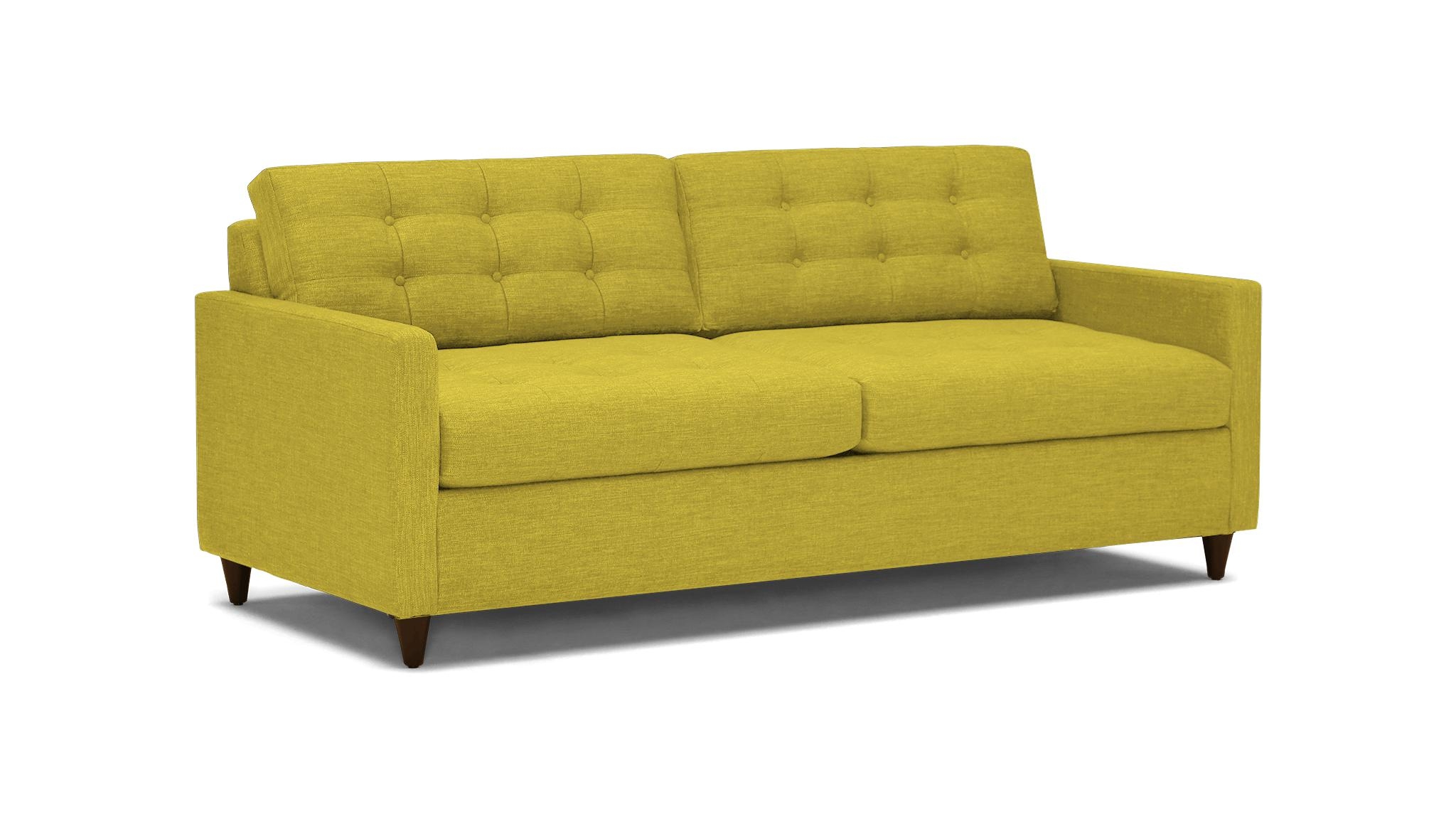 Yellow Eliot Mid Century Modern Sleeper Sofa - Bloke Goldenrod - Mocha - Foam - Image 1